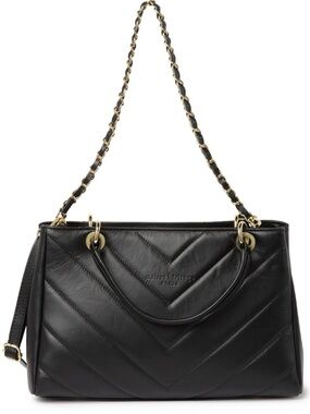 MAISON HERITAGE Evi Sac Main Quilted Leather Shoulder Bag